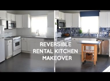 Budget rental kitchen remodel that is easily reversible